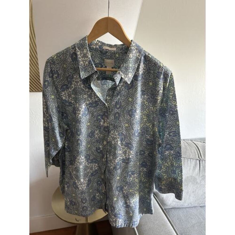Chicos Paisley Button Up Summer Shirt 3